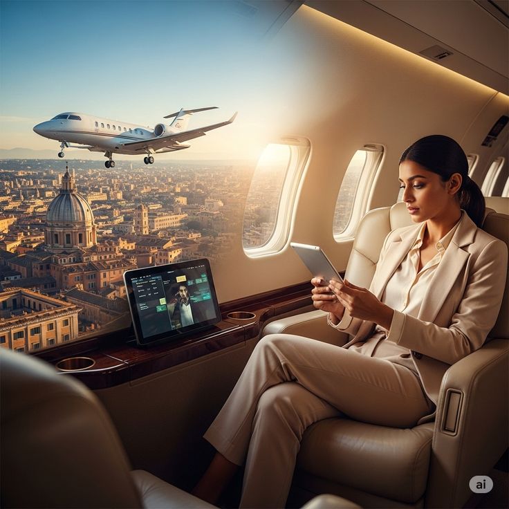 Traveler checking American Airlines flight deals online